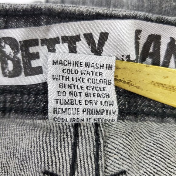 🤑 Betty Jane Skinny Jeans Gray Juniors Size 13/14 - Picture 8 of 8